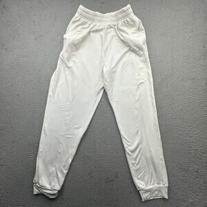 Lululemon Lightweight Jogger Sweatpants Womens Size 4 White Logo Pockets NO TAGS